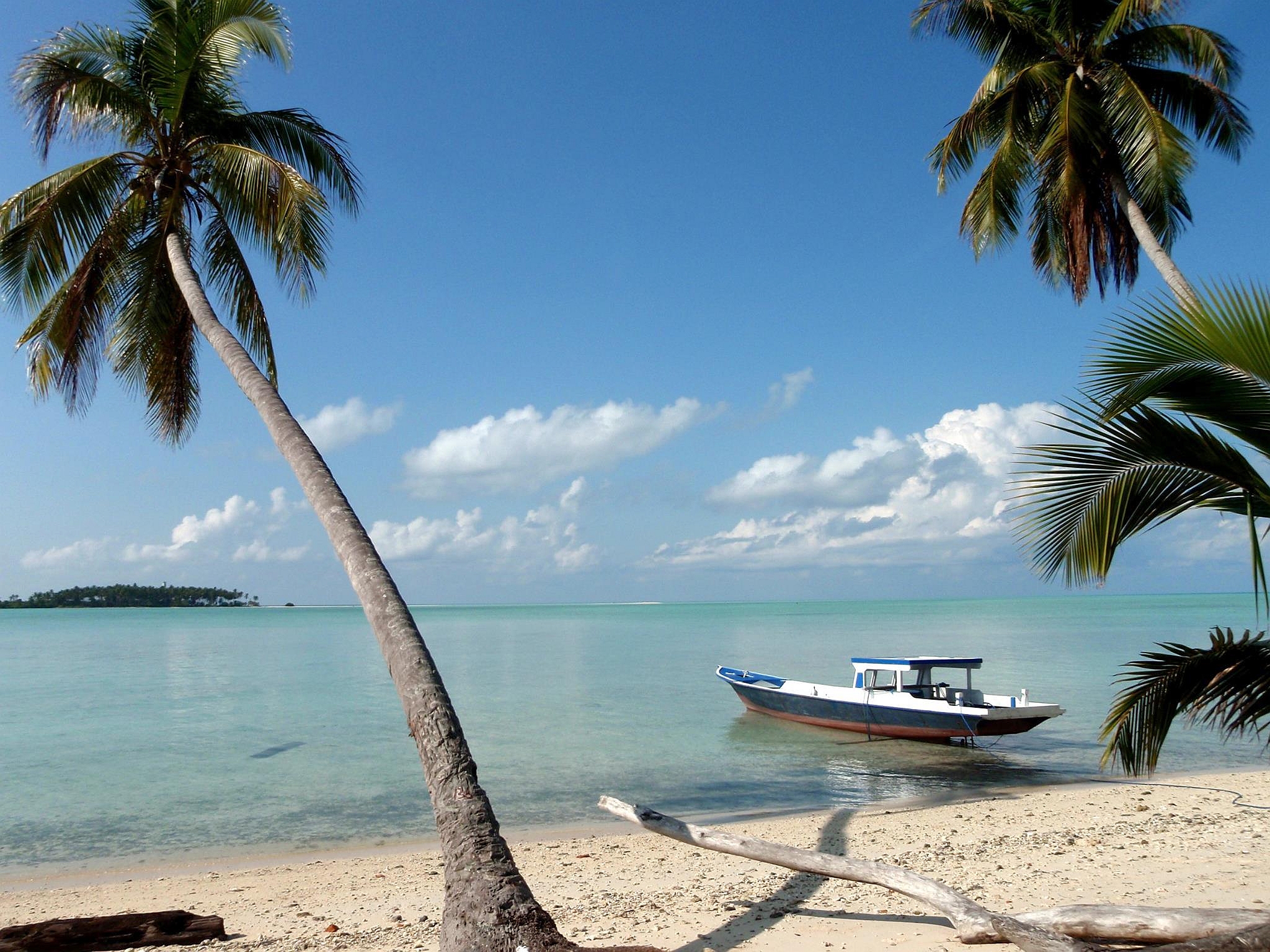 Virgin Cocoa Strand und Boot
